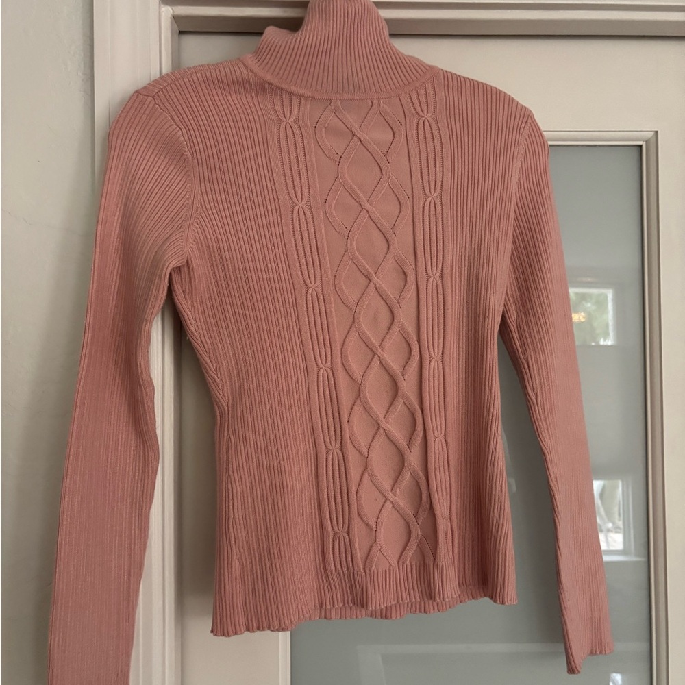 New York & Company Blush Turtleneck Sweater